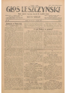 Głos Leszczyński 1930.11.06 R.11 Nr257