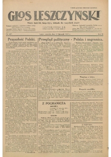 Głos Leszczyński 1930.11.20 R.11 Nr267