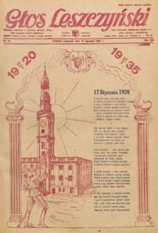 Głos Leszczyński 1935.01.17 R.16 Nr 14