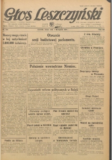 Głos Leszczyński 1934.11.07 R.15 Nr255