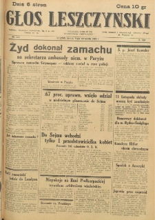 Głos Leszczyński 1938.11.09 R.19 Nr257