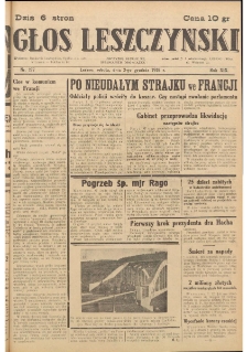 Głos Leszczyński 1938.12.03 R.19 Nr277