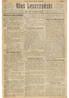 Głos Leszczyński 1922.08.20 R.3 Nr189