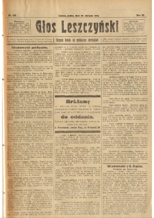 Głos Leszczyński 1922.08.25 R.3 Nr193