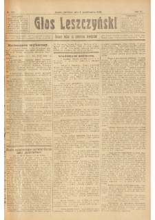 Głos Leszczyński 1922.10.08 R.3 Nr231