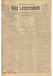 Głos Leszczyński 1922.10.15 R.3 Nr237