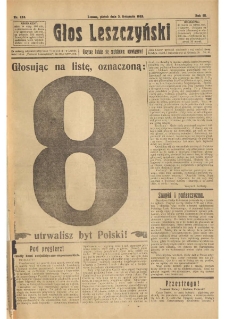 Głos Leszczyński 1922.11.03 R.3 Nr252
