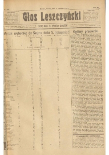 Głos Leszczyński 1922.11.07 R.3 Nr255