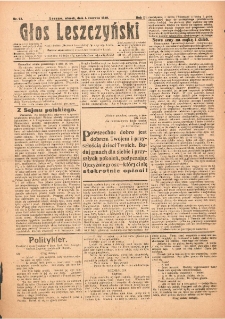Głos Leszczyński 1920.06.01 R.1 Nr73