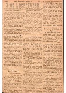 Głos Leszczyński 1921.11.06 R.2 Nr255