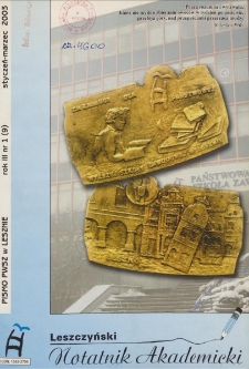 Leszczyński Notatnik Akademicki 2003 R.3 Nr 9