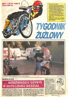 Tygodnik Żużlowy 1990.11.25 R.1 Nr1