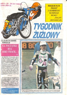 Tygodnik Żużlowy 1990.12.23 R.1 Nr5