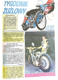 Tygodnik Żużlowy 1991.09.29 R.2 Nr39(44)