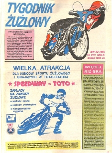 Tygodnik Żużlowy 1992.08.16 R.3 Nr33(90)
