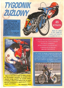 Tygodnik Żużlowy 1996.04.07 R.6 Nr14(280)