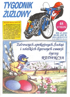 Tygodnik Żużlowy 1997.03.30 R.7 Nr13(332)