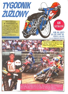 Tygodnik Żużlowy 1997.09.21 R.7 Nr38(357)