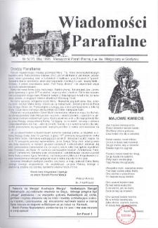 Wiadomości Parafialne 1996.05 Nr5(17)