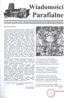 Wiadomości Parafialne 1997.11 Nr10(33)