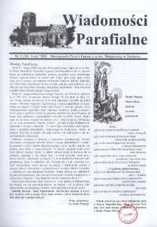 Wiadomości Parafialne 1998.02 Nr2(36)