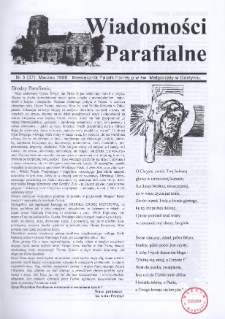 Wiadomości Parafialne 1998.03 Nr3(37)