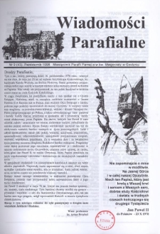Wiadomości Parafialne 1998.10 Nr9(43)