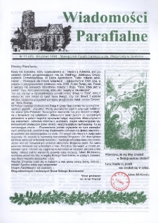 Wiadomości Parafialne 1998.12 Nr11(45)