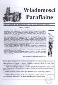Wiadomości Parafialne 1999.09 Nr8(53)