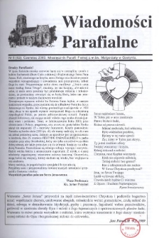 Wiadomości Parafialne 2000.06 Nr6(62)