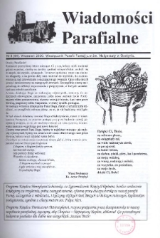 Wiadomości Parafialne 2000.09 Nr8(64)