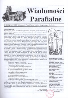 Wiadomości Parafialne 2001.02 Nr2(69)