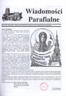 Wiadomości Parafialne 2001.05 Nr5(72)