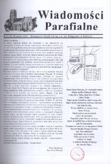 Wiadomości Parafialne 2001.09 Nr8(75)