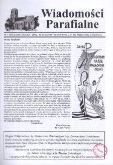 Wiadomości Parafialne 2002.07/08 Nr7(85)