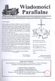 Wiadomości Parafialne 2002.09 Nr8(86)