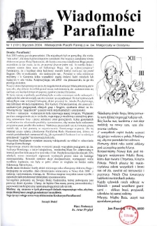 Wiadomości Parafialne 2004.01 Nr1(101)