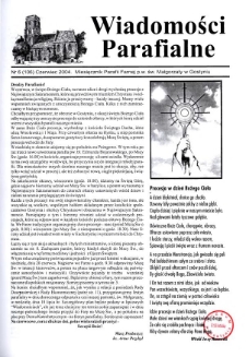 Wiadomości Parafialne 2004.06 Nr6(106)