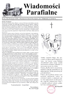 Wiadomości Parafialne 2004.09 Nr8(108)