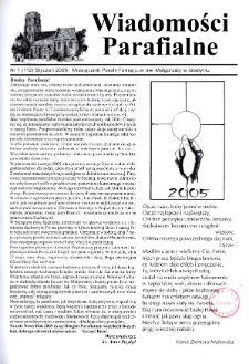 Wiadomości Parafialne 2005.01 Nr1(112)