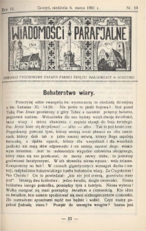 Wiadomości Parafjalne 1931.03.08.R.3 Nr10
