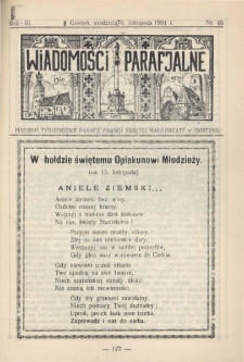 Wiadomości Parafjalne 1931.11.08.R.3 Nr45