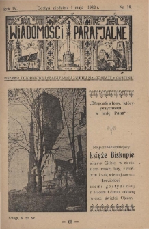 Wiadomości Parafjalne 1932.05.01.R.4 Nr18