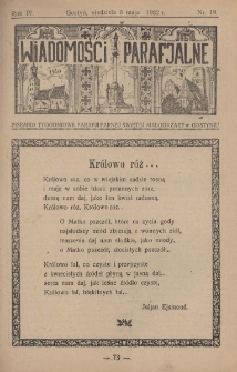 Wiadomości Parafjalne 1932.05.08.R.4 Nr19