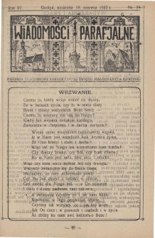 Wiadomości Parafjalne 1932.06.19.R.4 Nr24
