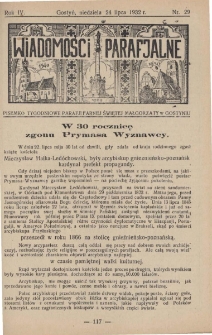 Wiadomości Parafjalne 1932.07.24.R.4 Nr29