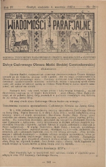 Wiadomości Parafjalne 1932.09.04.R.4 Nr34