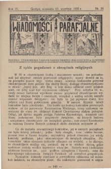 Wiadomości Parafjalne 1932.09.18.R.4 Nr36