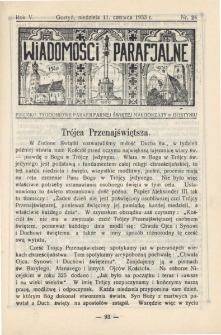 Wiadomości Parafjalne 1933.06.11.R.5 Nr24