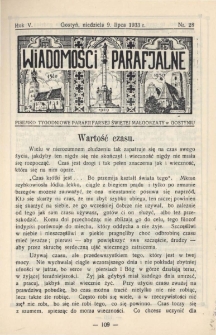 Wiadomości Parafjalne 1933.07.09.R.5 Nr28